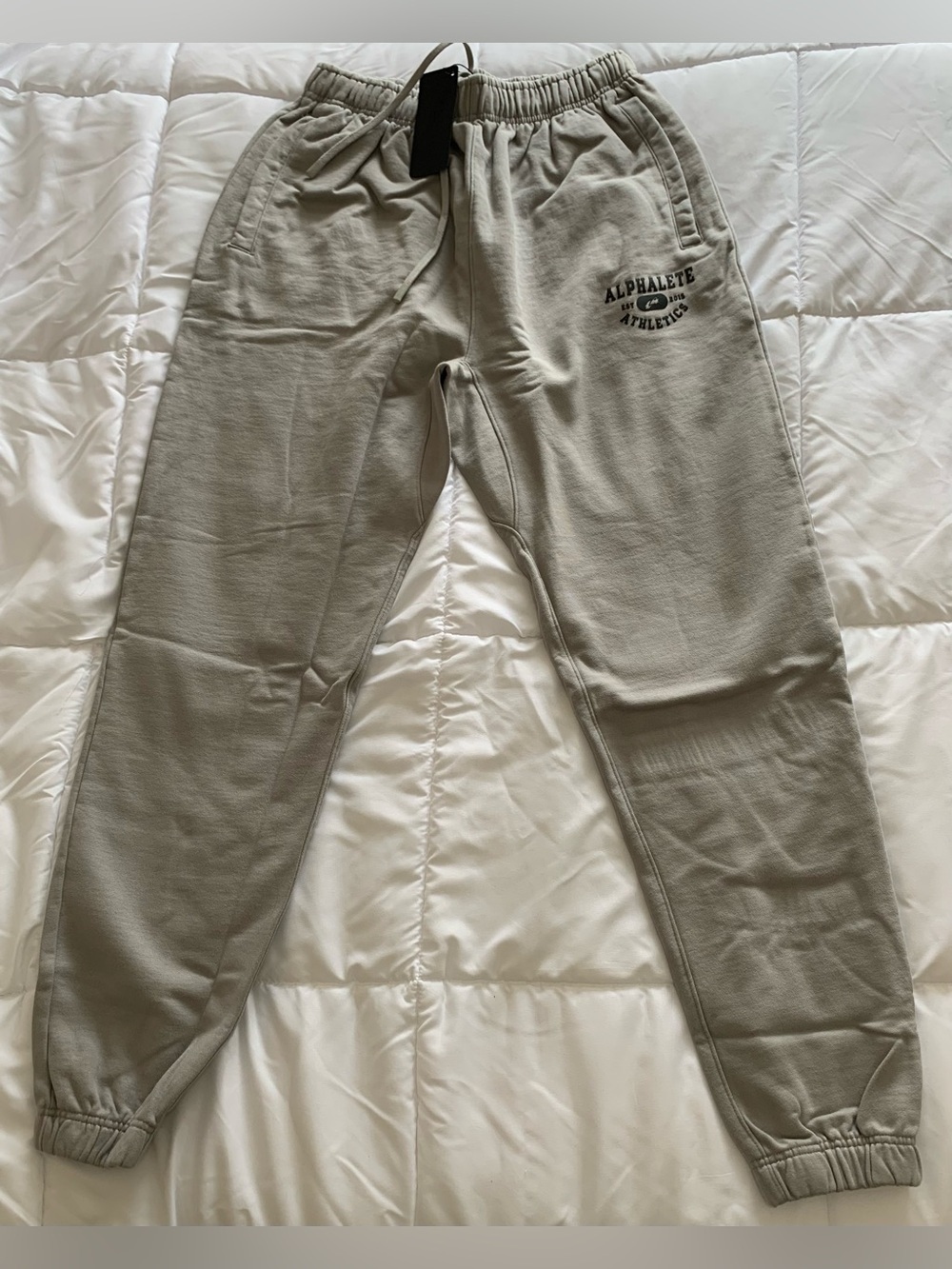 New Alphalete MEN’S MEMBER VINTAGE JOGGER Size XL (colour-chrome)